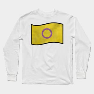 Foggy Intersex Pride Flag Long Sleeve T-Shirt